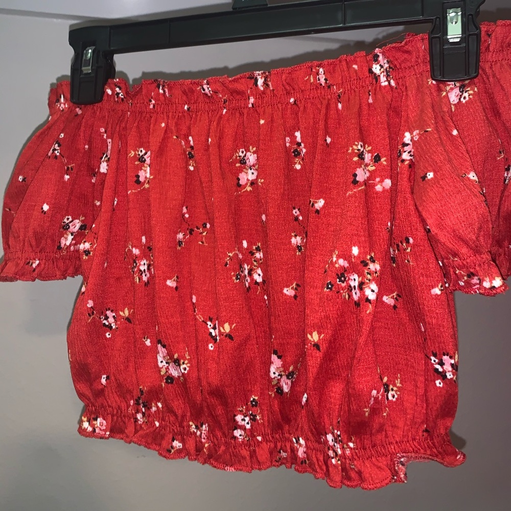 Divided H&M Red Crop Top